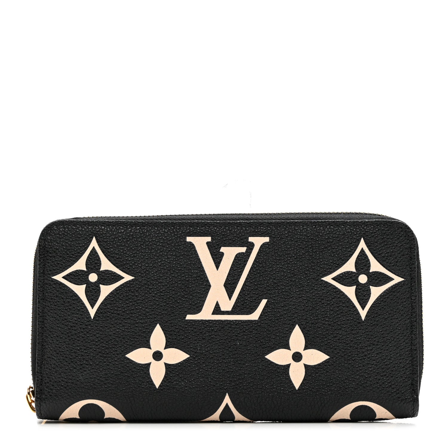 Louis Vuitton Empreinte Monogram Giant Zippy Wallet Black Beige 1 of 7