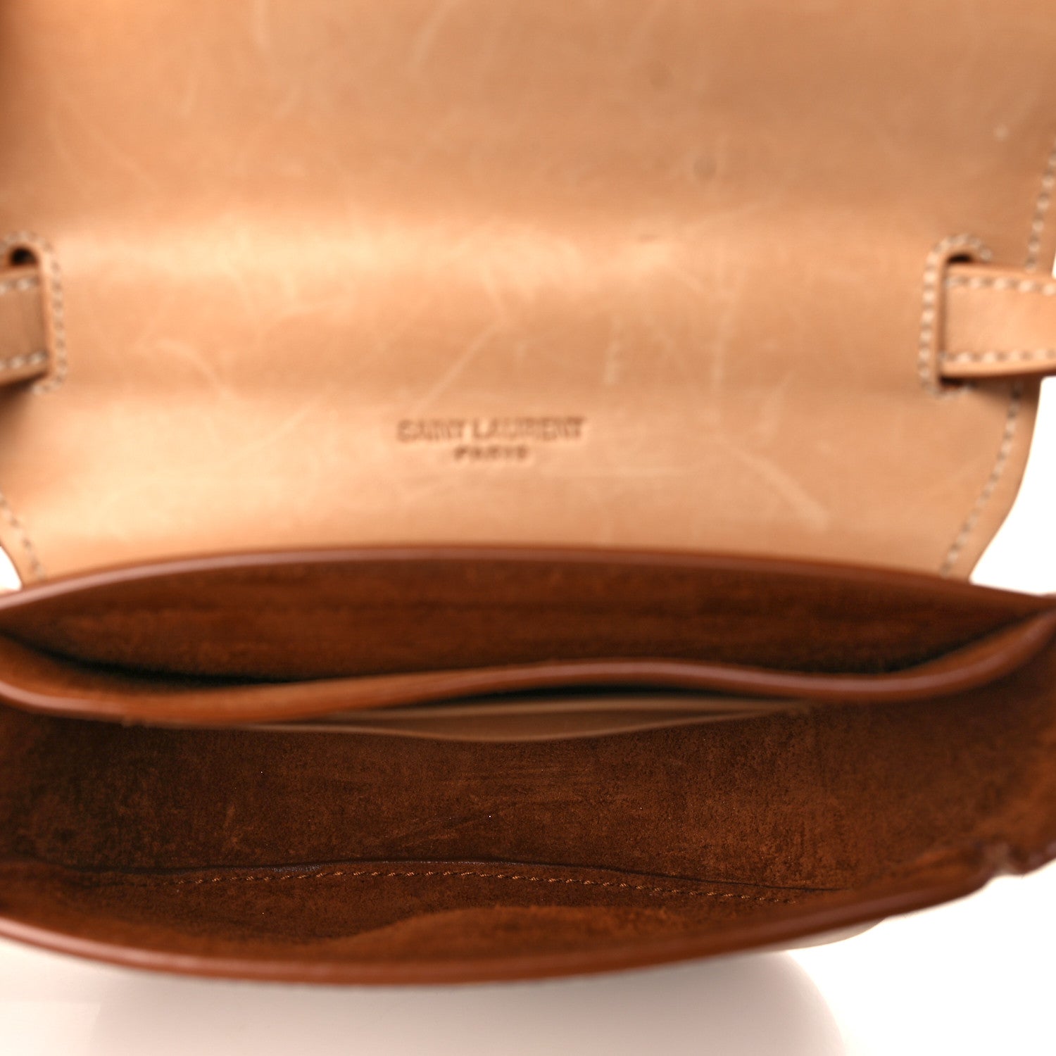Saint Laurent Smooth Vintage Calfskin Small Kaia Satchel Brown Gold 5 of 8