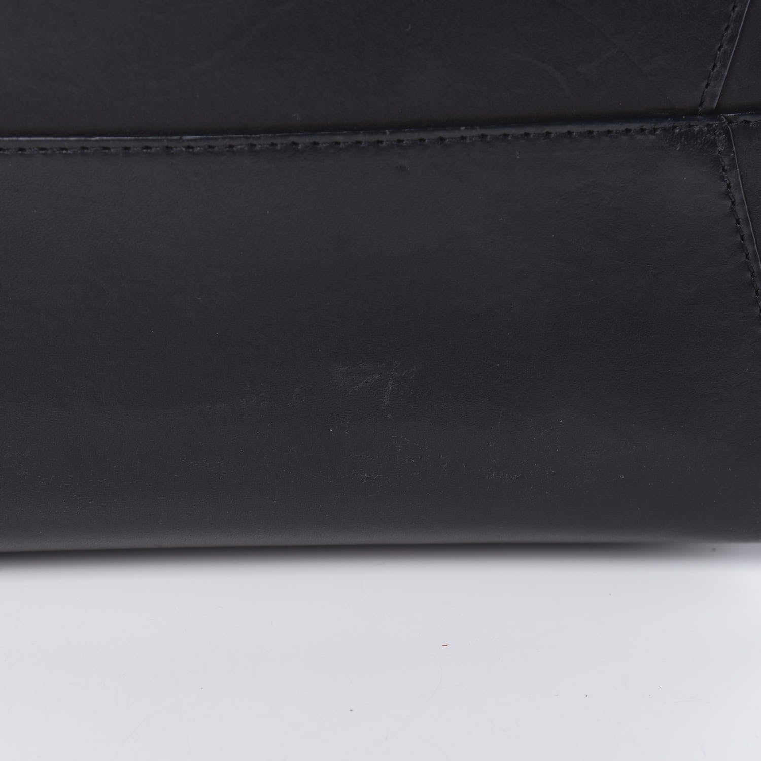 Mansur Gavriel Calfskin Large Shopping Tote Black Royal 15 of 22