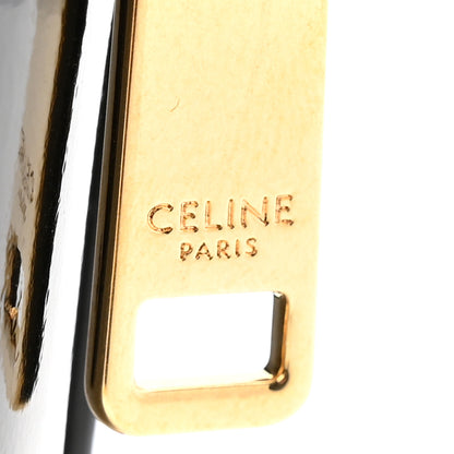 Celine Patent Calfskin Triomphe Mini Vanity Case Black 5 of 13