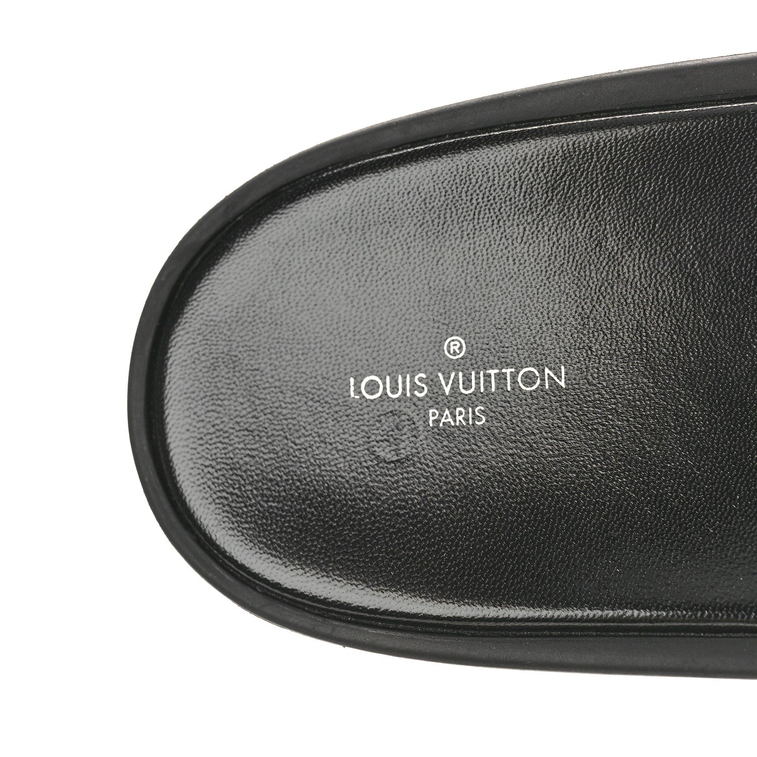 Louis Vuitton Patent Sunbath Flower Slide Sandals 37 Black Gold 8 of 9