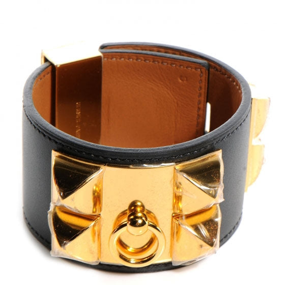 Hermes Chamonix Collier de Chien CDC Bracelet Black Small 1 of 7