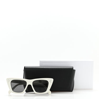 Celine Acetate Cat Eye Sunglasses CL40187I White 7 of 7