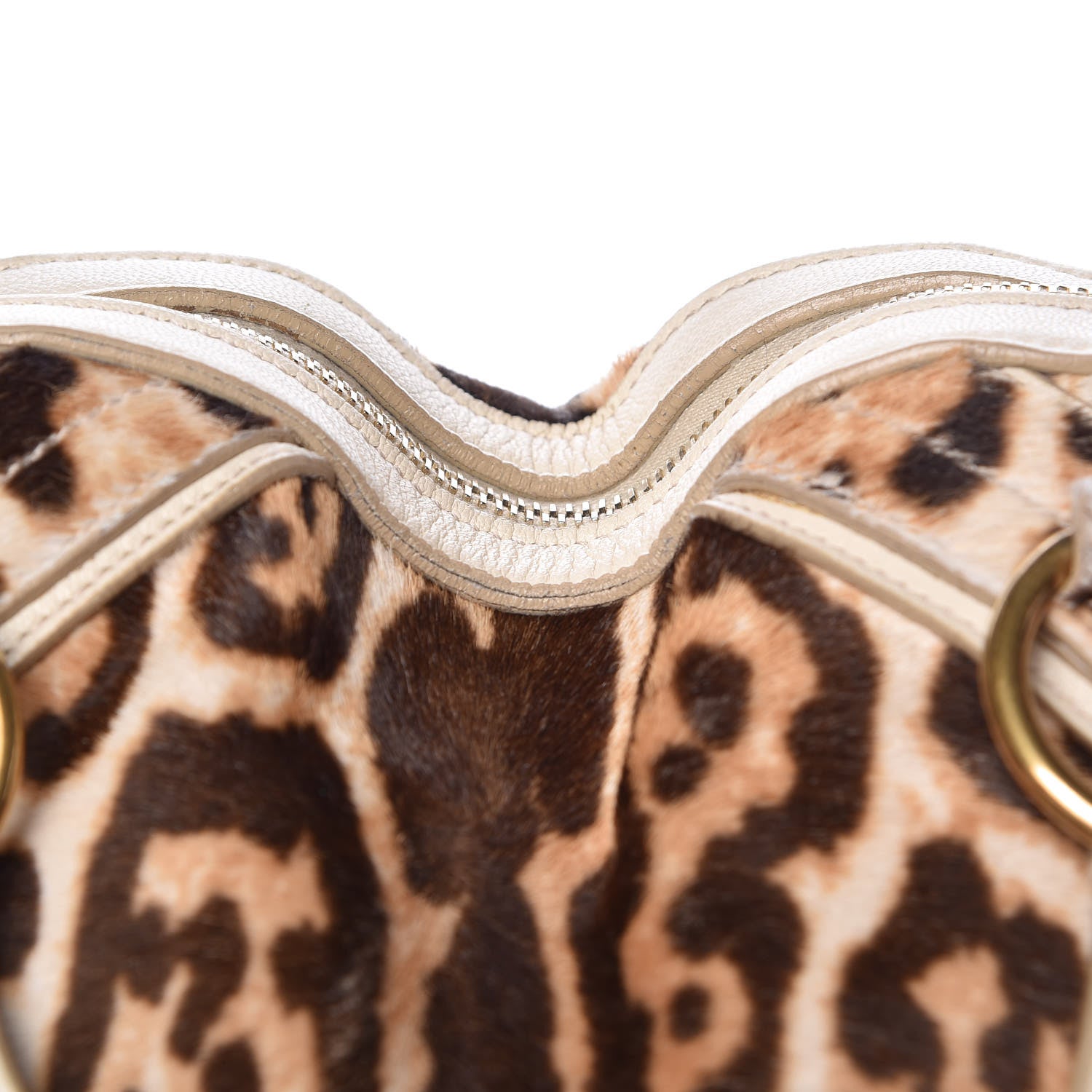 Saint Laurent Calf Hair Printed Oversized Muse Snow Leopard 10 of 20