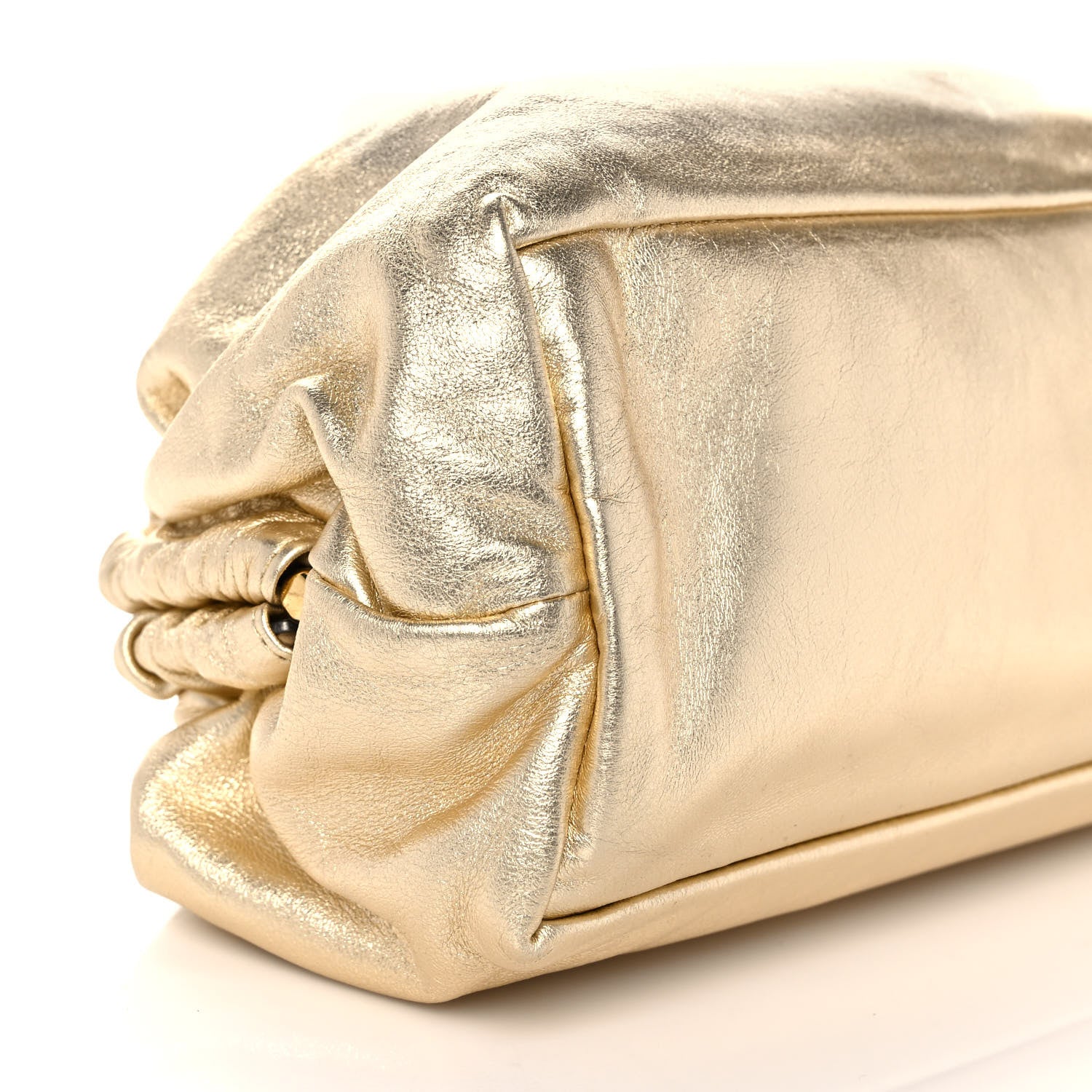 Mansur Gavriel Metallic Lambskin Cloud Clutch Gold 7 of 8