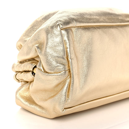 Mansur Gavriel Metallic Lambskin Cloud Clutch Gold 7 of 8