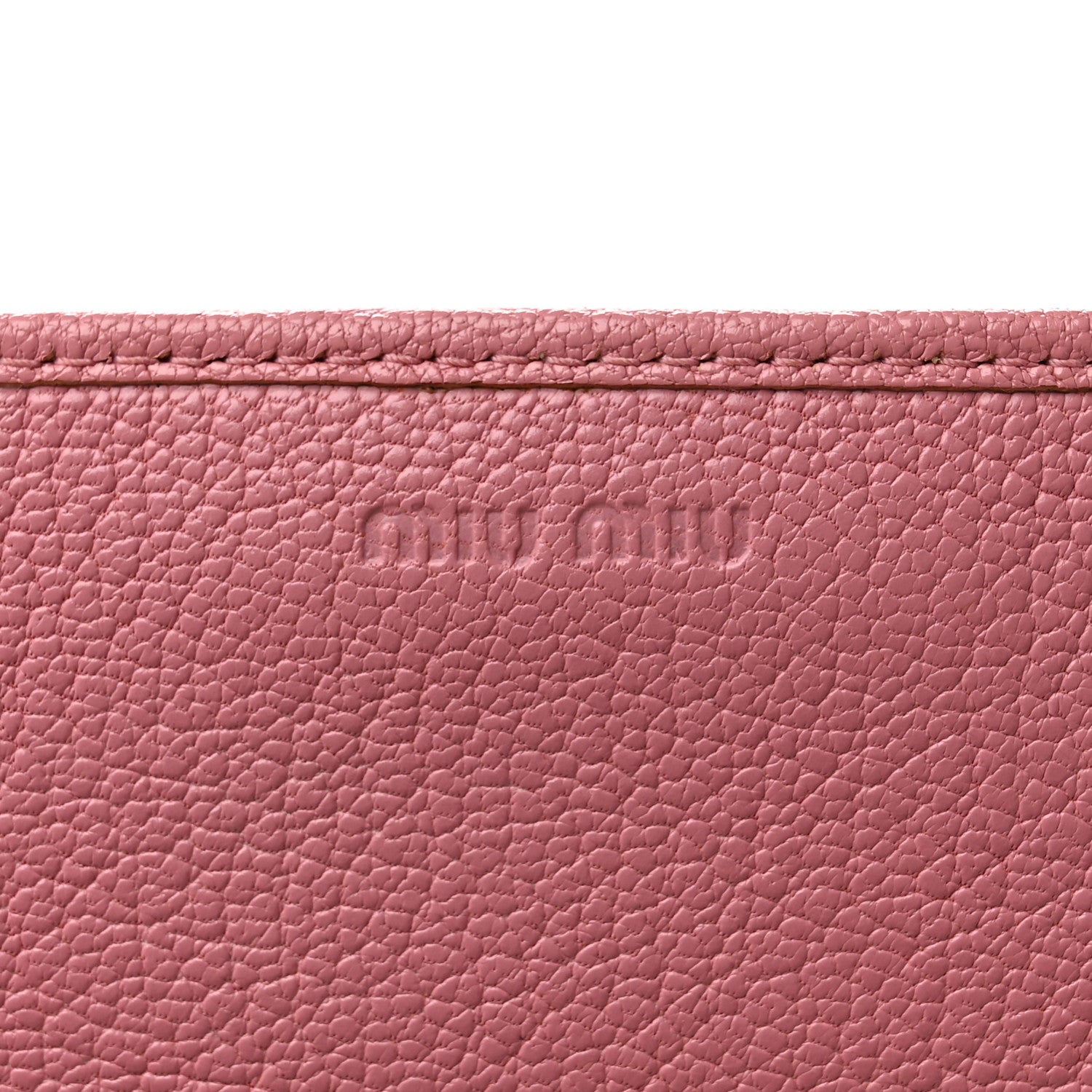 Miu Miu Goatskin Madras Bicolor Flap Wallet Pink 7 of 10