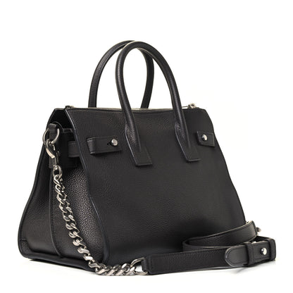 Saint Laurent Grained Calfskin Baby Supple Sac De Jour Asphalt 2 of 4
