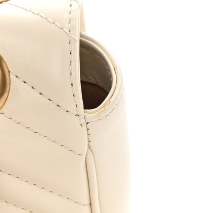 Gucci Calfskin Matelasse Mini GG Marmont Shoulder Bag White 11 of 11