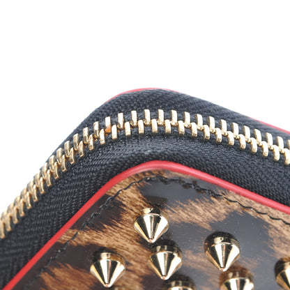 Christian Louboutin Patent Leopard Spiked Panettone Coin Purse 8 of 9