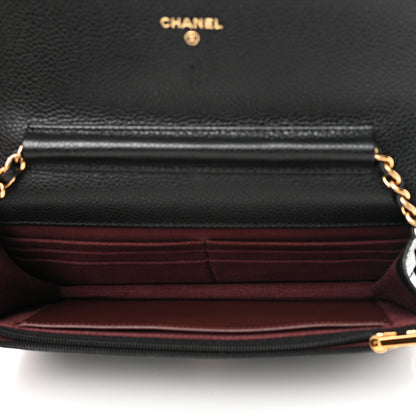 Chanel Caviar Quilted Wallet on Chain WOC Black 5 of 13