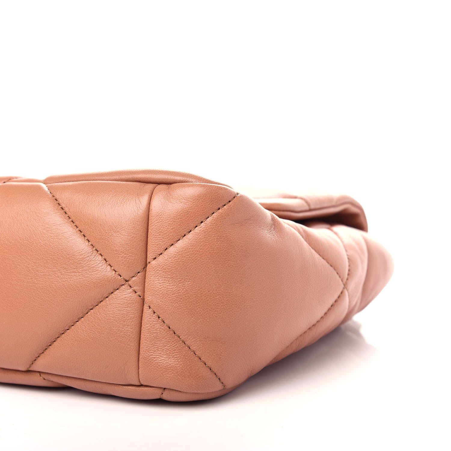 Chanel Lambskin Quilted Large Chanel 19 Flap Brown 8 of 10