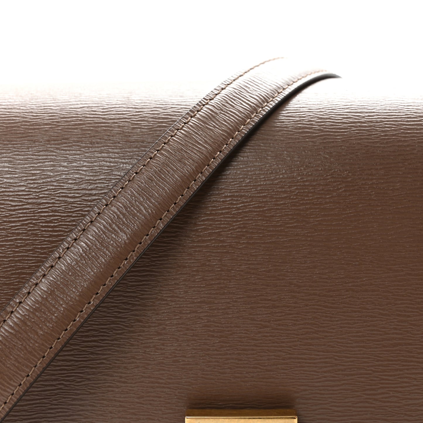 Liege Calfskin Medium Classic Box Flap Bag Taupe