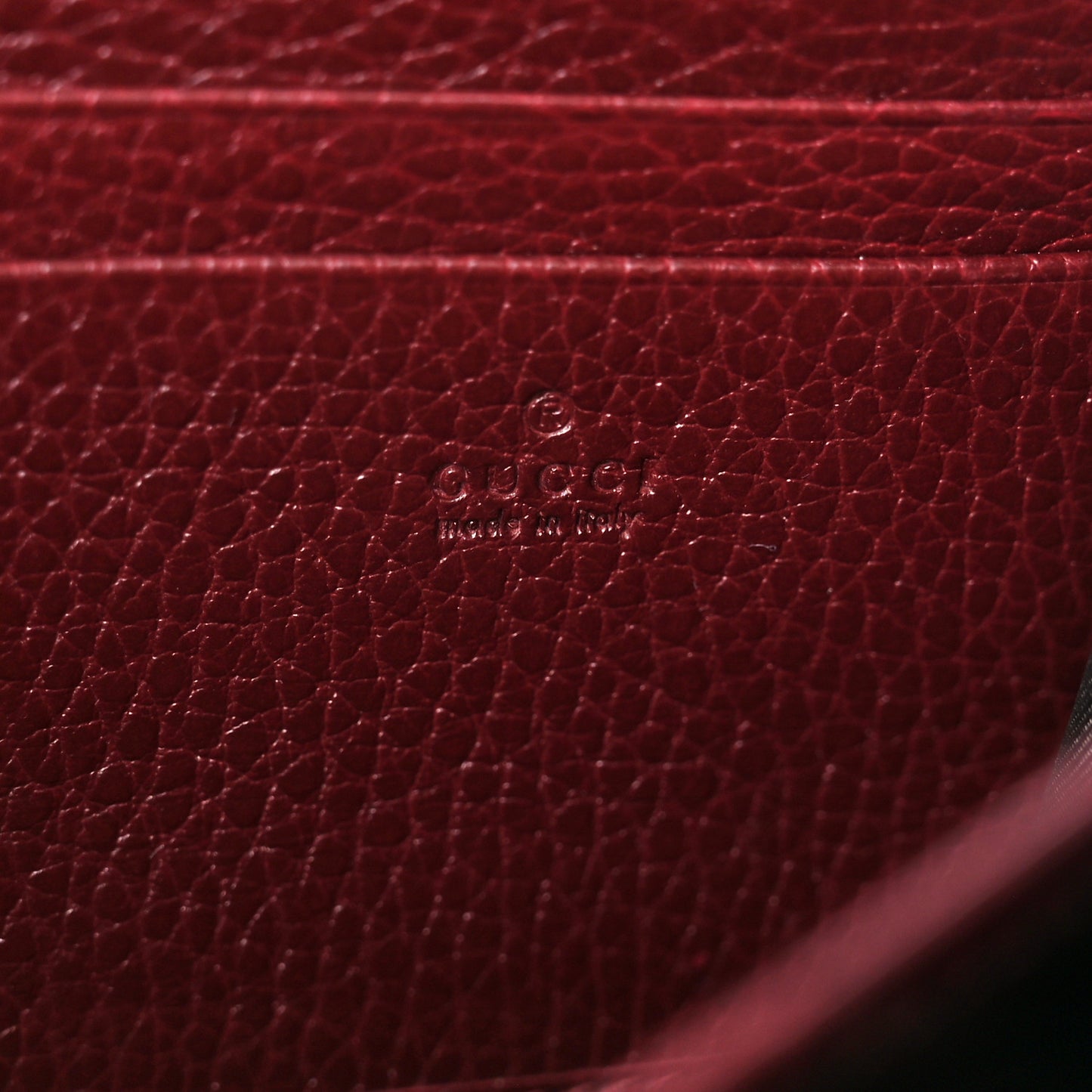 Dollar Calfskin Crystal Mini Dionysus Chain Wallet Vintage Bordeaux