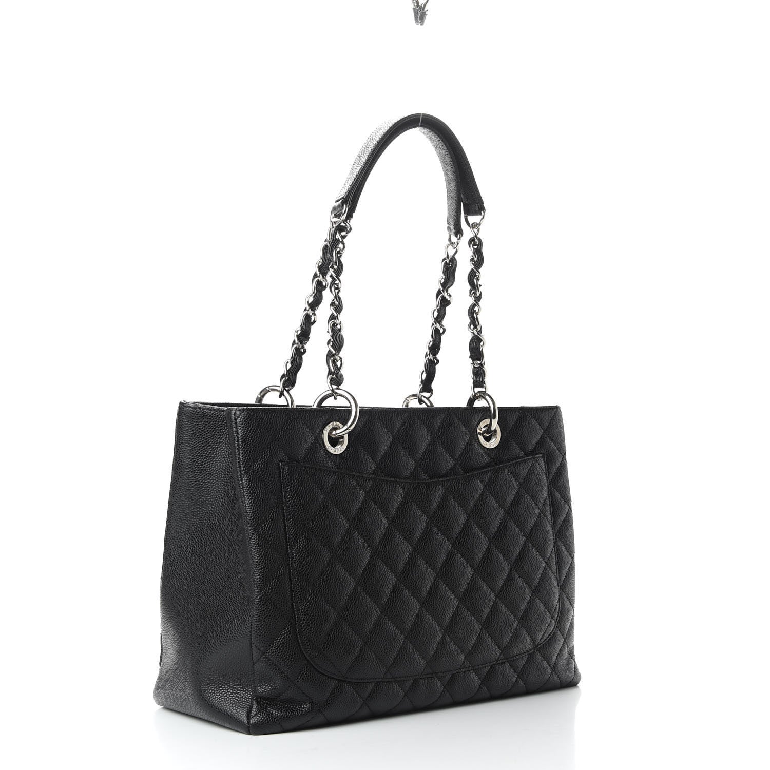 Chanel Caviar Quilted Grand Shopping Tote GST Black 3 of 9