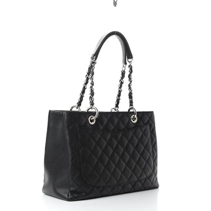 Chanel Caviar Quilted Grand Shopping Tote GST Black 3 of 9