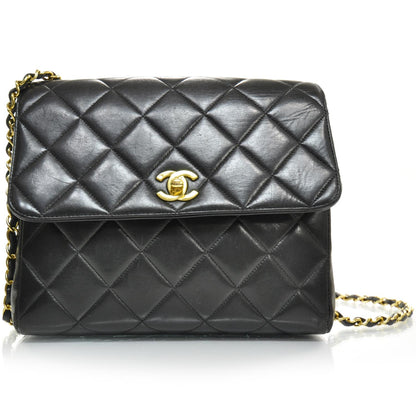 Chanel Lambskin Quilted Flap Bag Black 1 of 10
