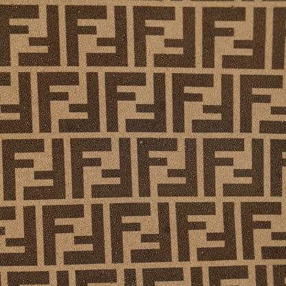 Fendi Suede Vitello Grace Micro FF Large Flat Pouch Nude Spring Maya 11 of 13