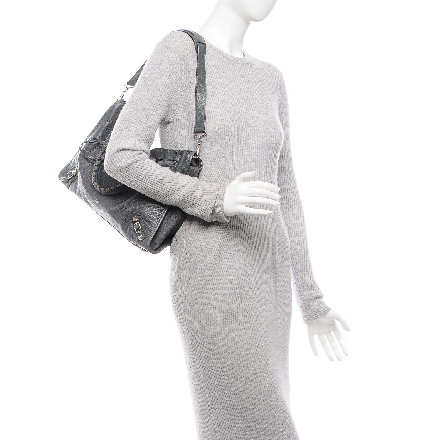 Balenciaga Agneau Giant 12 Silver Hardware City Gris Tarmac 2 of 7