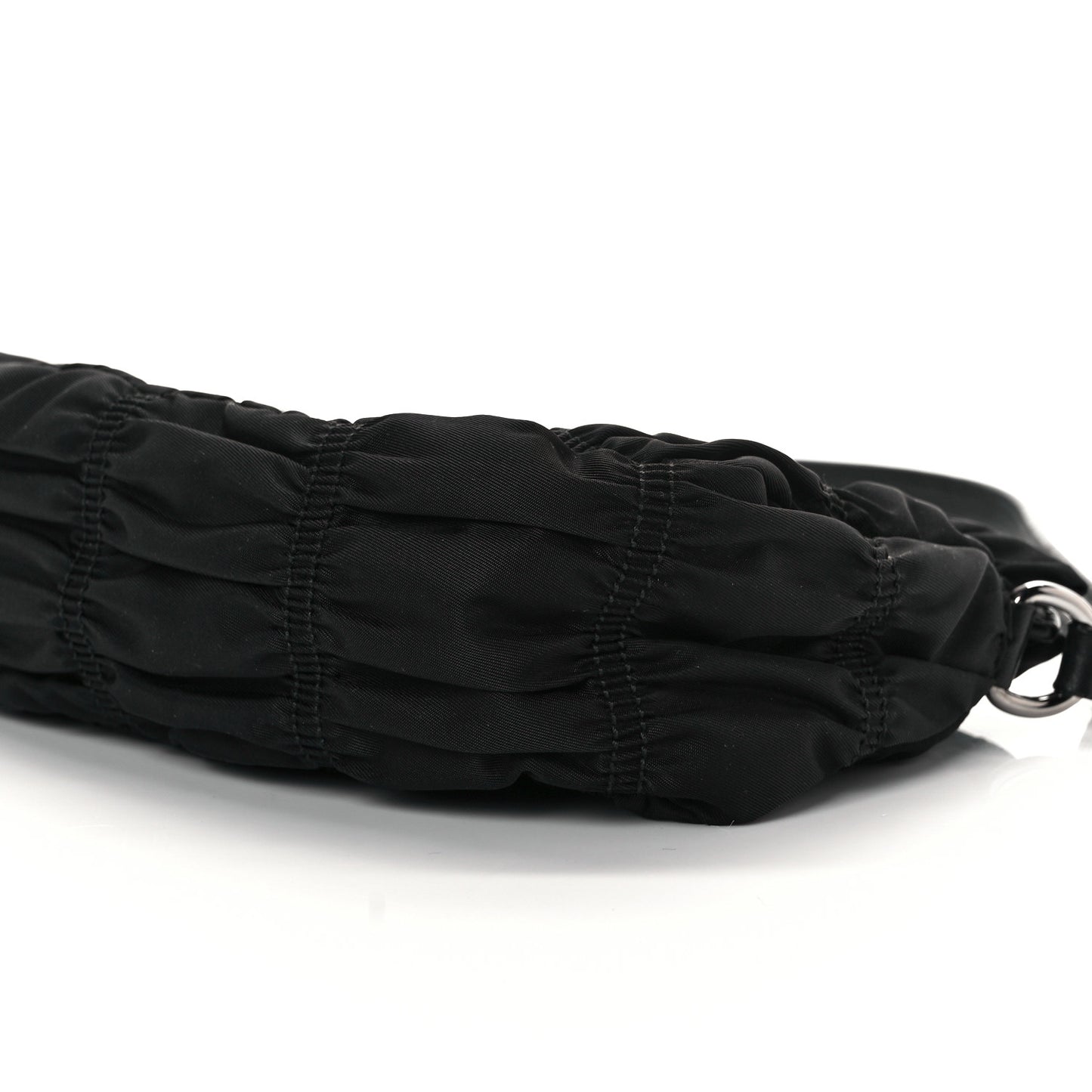 Tessuto Nylon Gaufre Wristlet Black