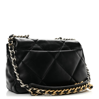 Chanel Lambskin Quilted Medium Chanel 19 Flap Black 3 of 13
