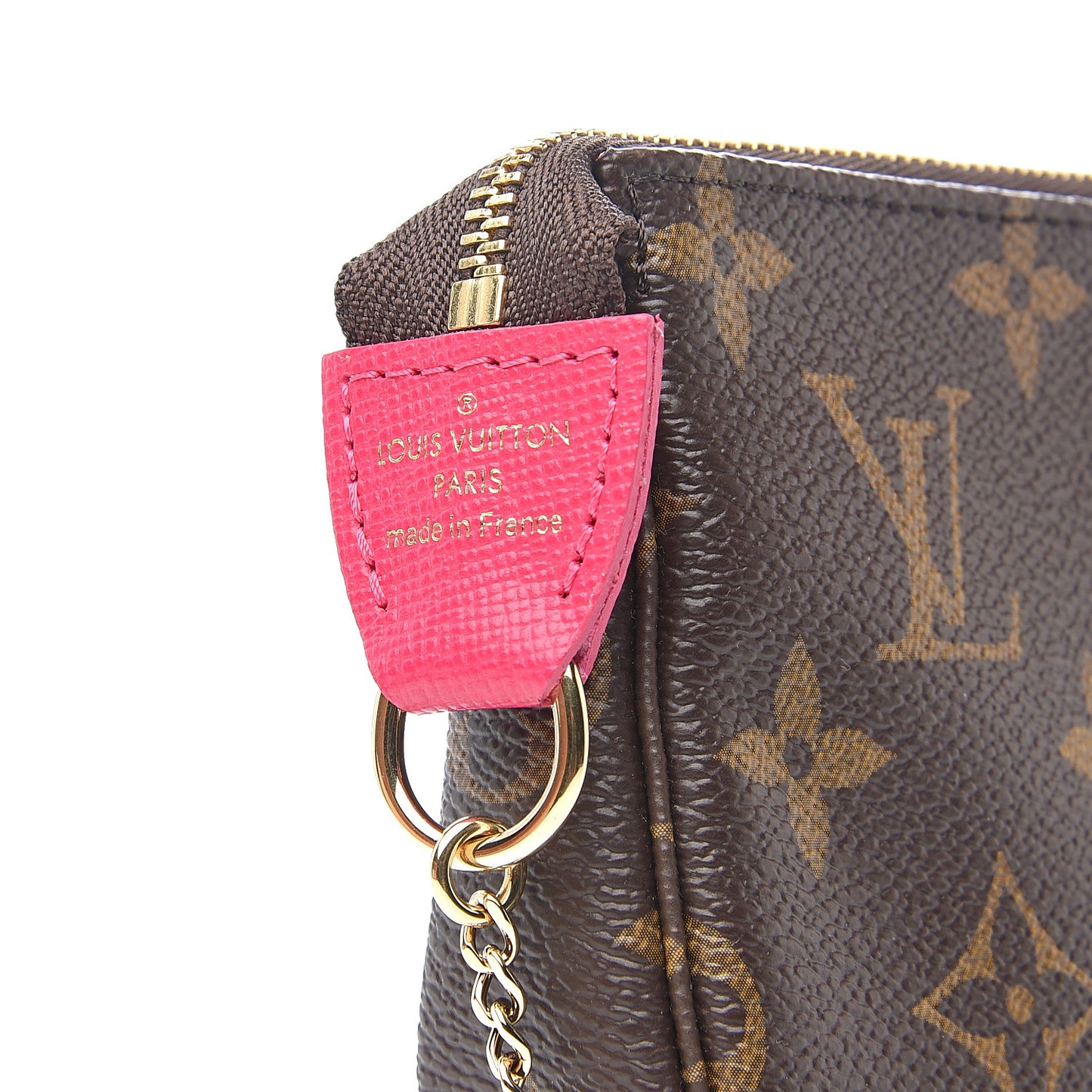 Monogram 2019 Christmas Animation Mini Courchevel Pochette Accessories Fuchsia