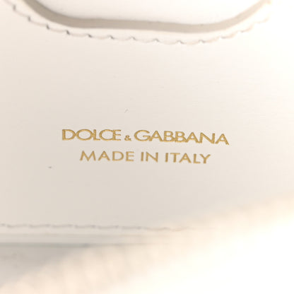 Dolce & Gabbana Patent Calfskin Hot Stuff DG Logo 3.5 Crossbody Bag White 6 of 9