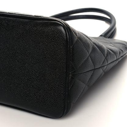Chanel Caviar Quilted Medallion Tote Black 9 of 10