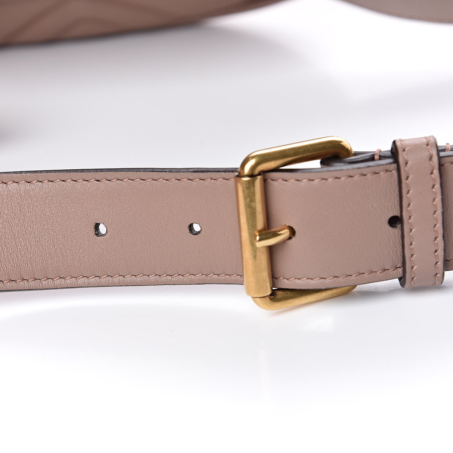 Gucci Calfskin Matelasse GG Marmont Belt Bag 85 34 Porcelain Rose 10 of 12