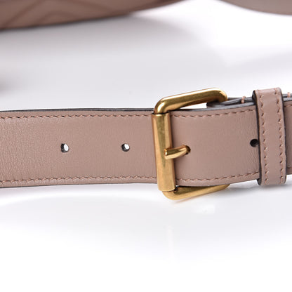 Gucci Calfskin Matelasse GG Marmont Belt Bag 85 34 Porcelain Rose 10 of 12