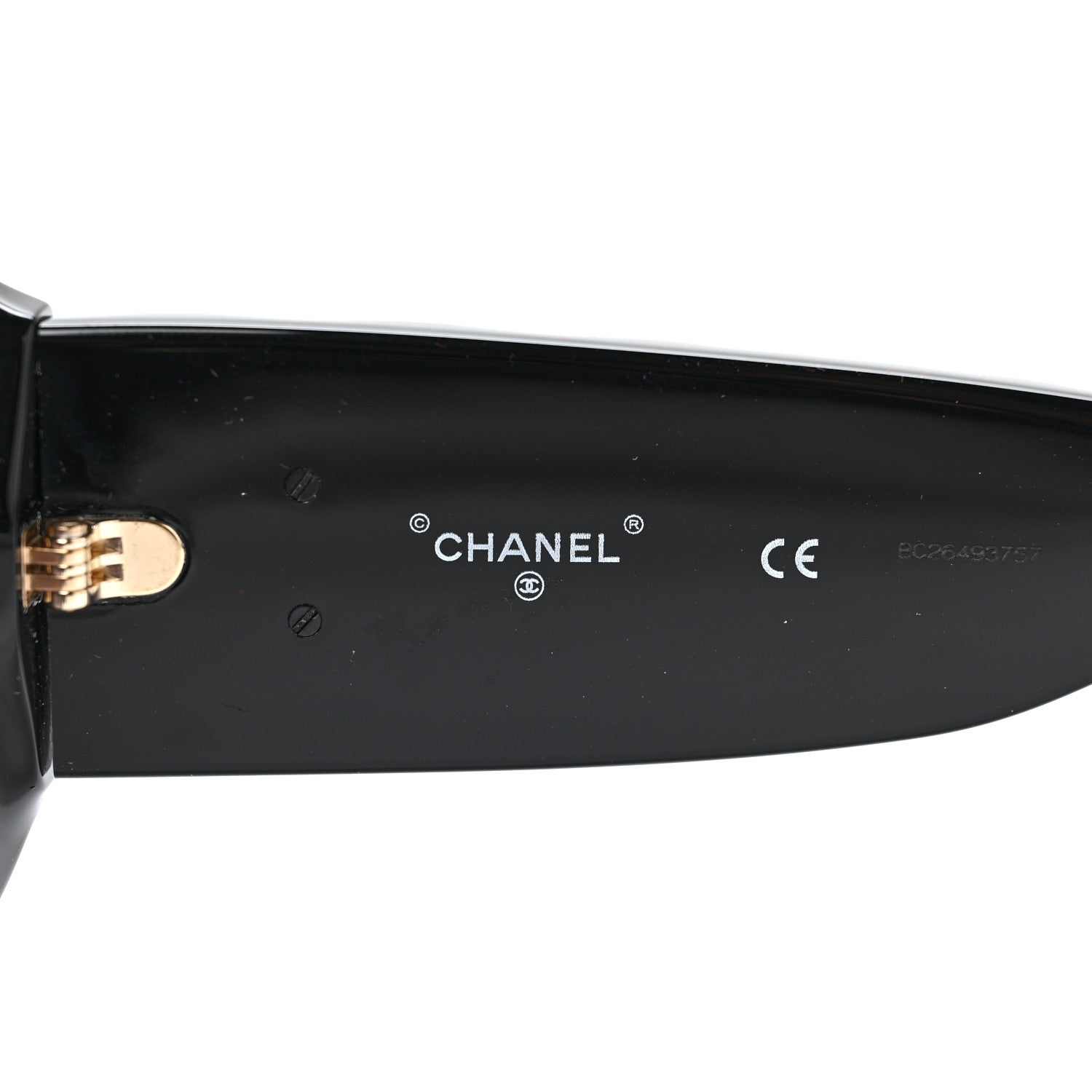 Chanel Acetate Shield Sunglasses 71466 Black 5 of 7