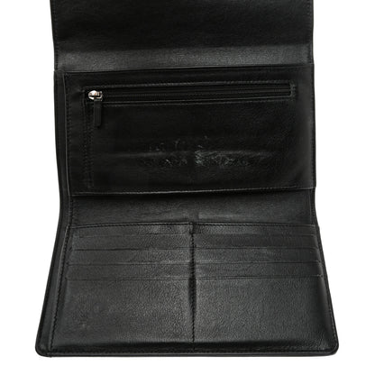 Chanel Caviar Sevruga Long Flap Wallet Black 4 of 11