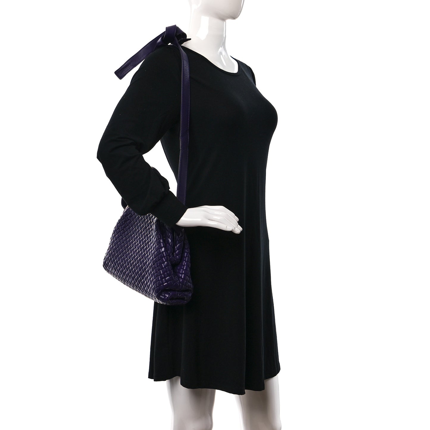 Nappa Intrecciato Small Padded The Handle Tote Purple