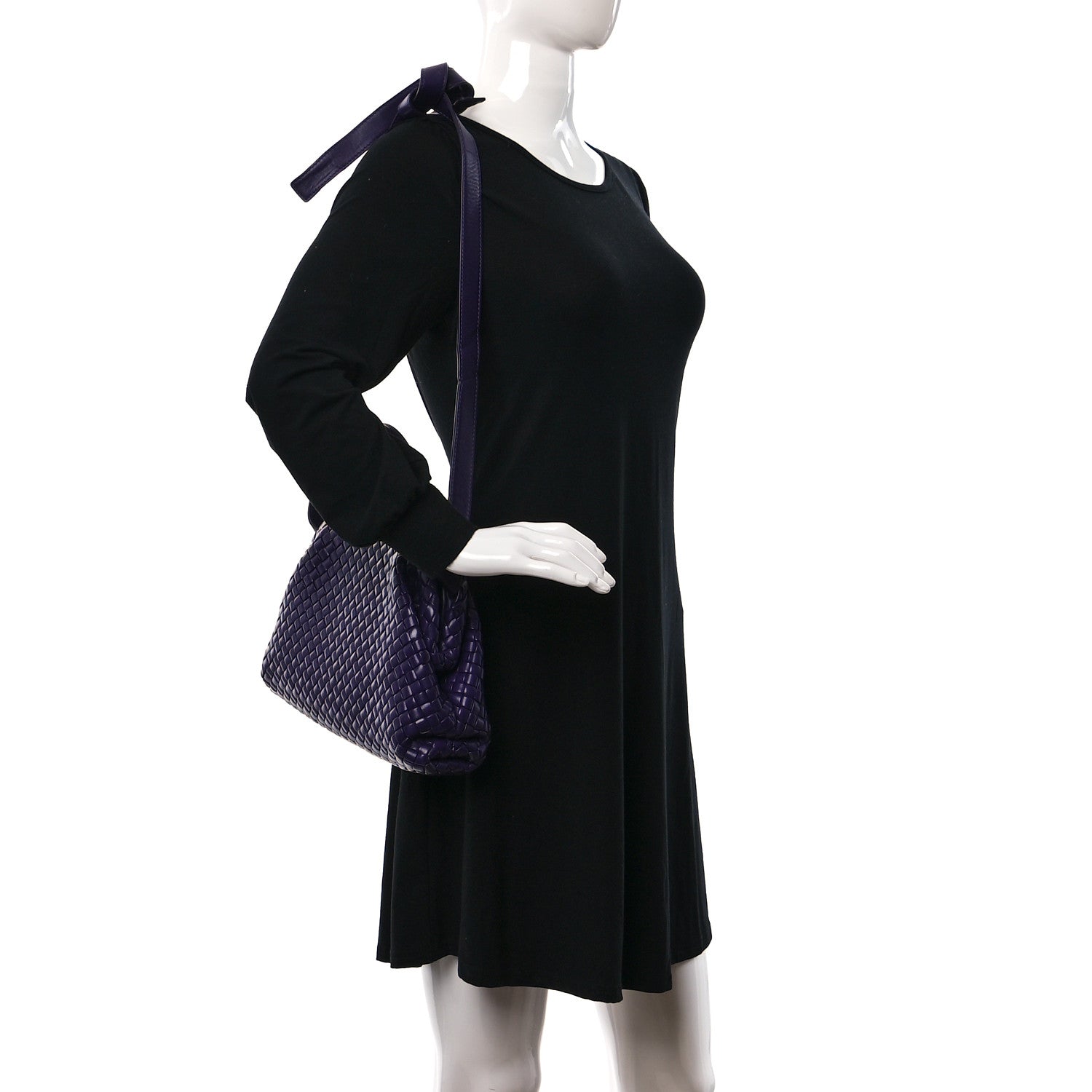 Bottega Veneta Nappa Intrecciato Small Padded The Handle Tote Purple 3 of 10