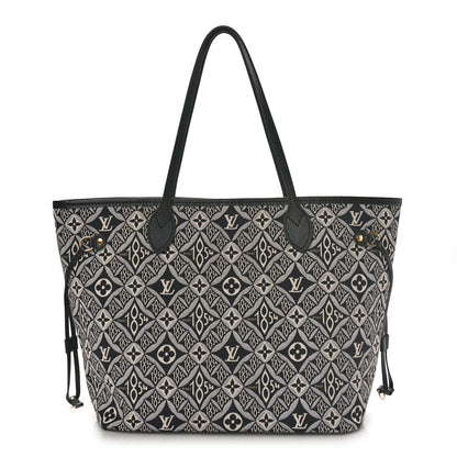 Louis Vuitton Jacquard Since 1854 Neverfull MM Grey 2 of 9