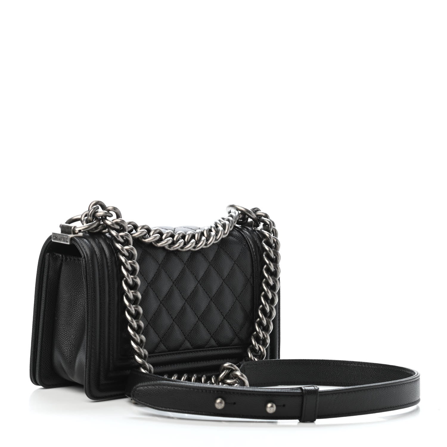 Chanel Caviar Quilted Small Boy Flap Black 2 of 4