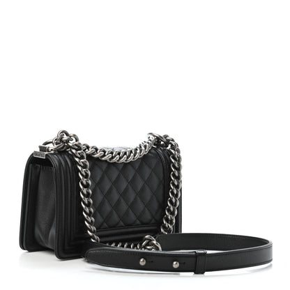 Chanel Caviar Quilted Small Boy Flap Black 2 of 4