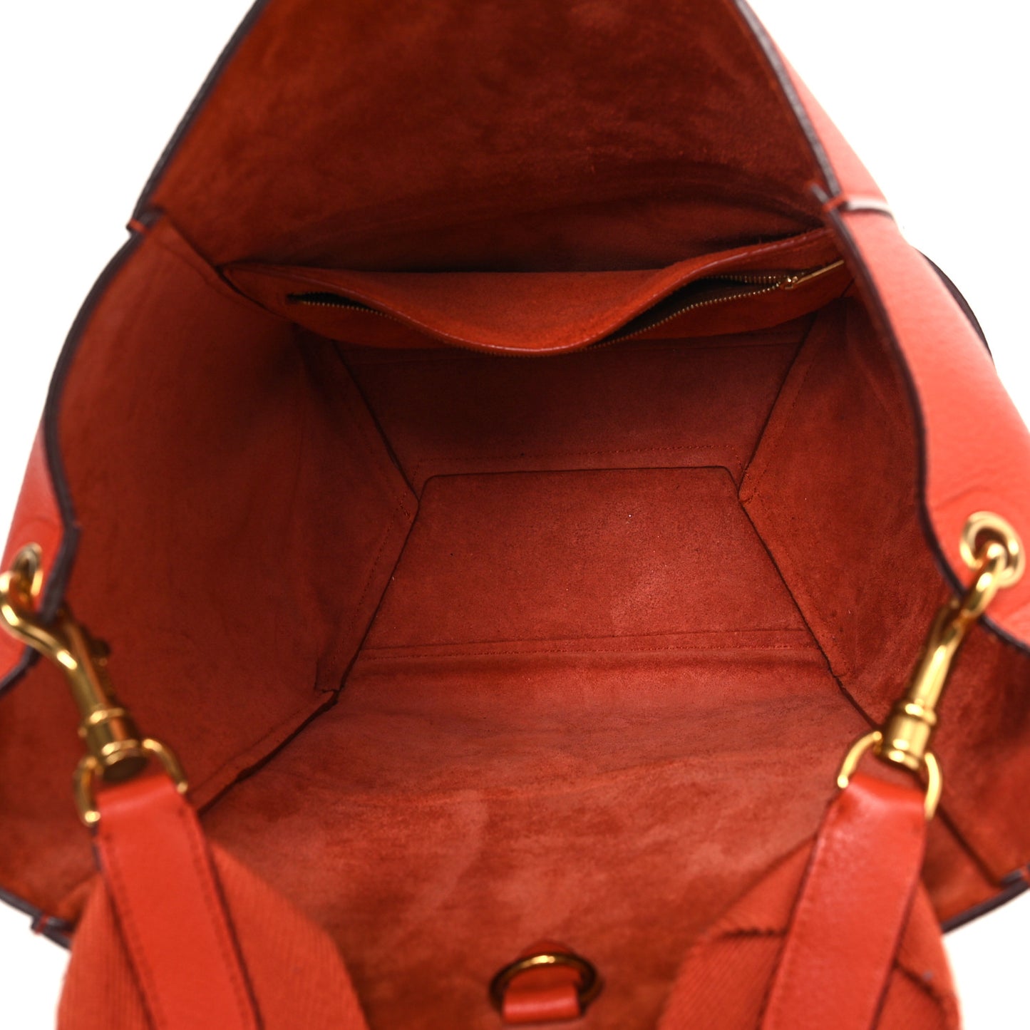 Soft Grained Calfskin Sangle Bucket Bag Cinnamon