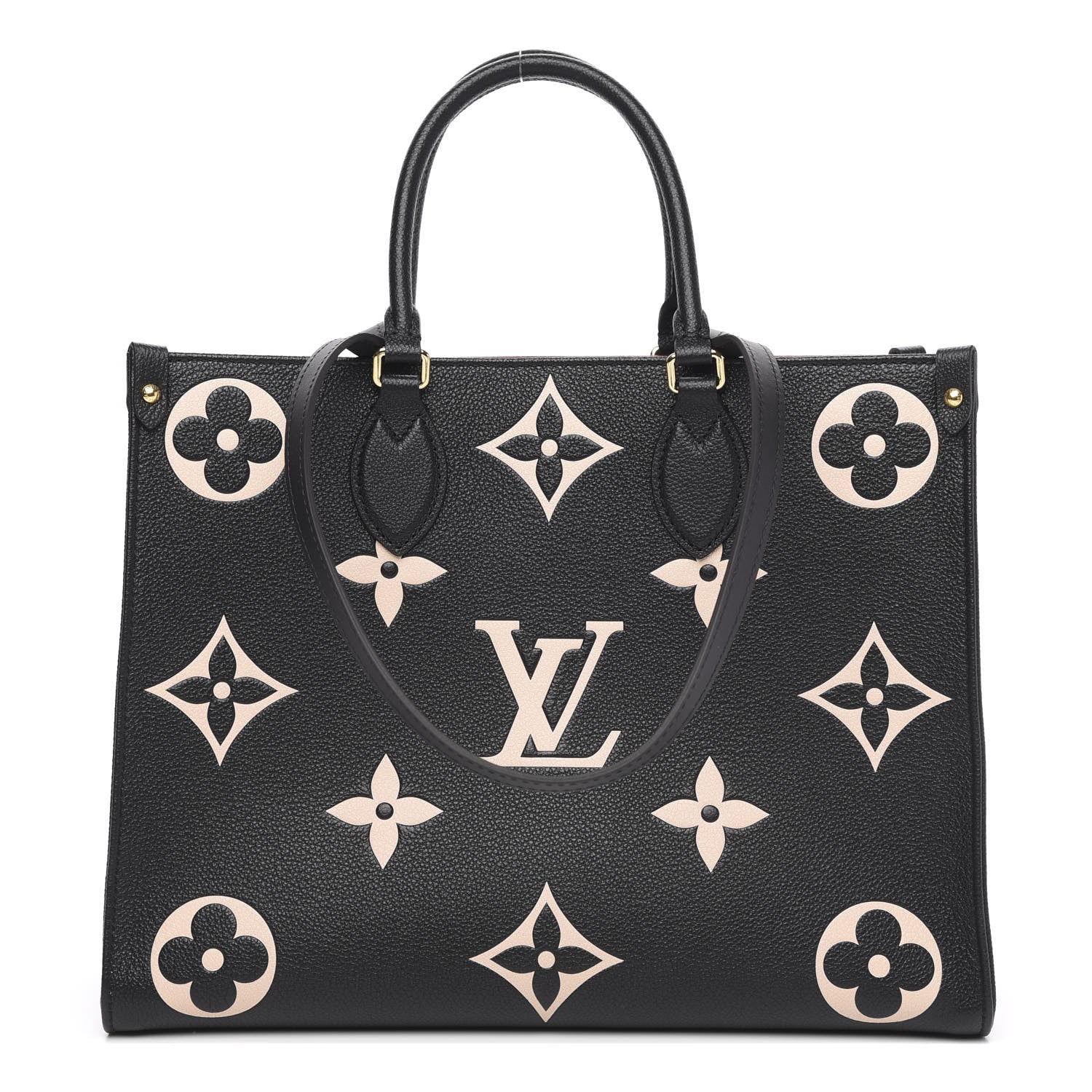 Louis Vuitton Empreinte Monogram Giant Onthego MM Black Beige 1 of 10