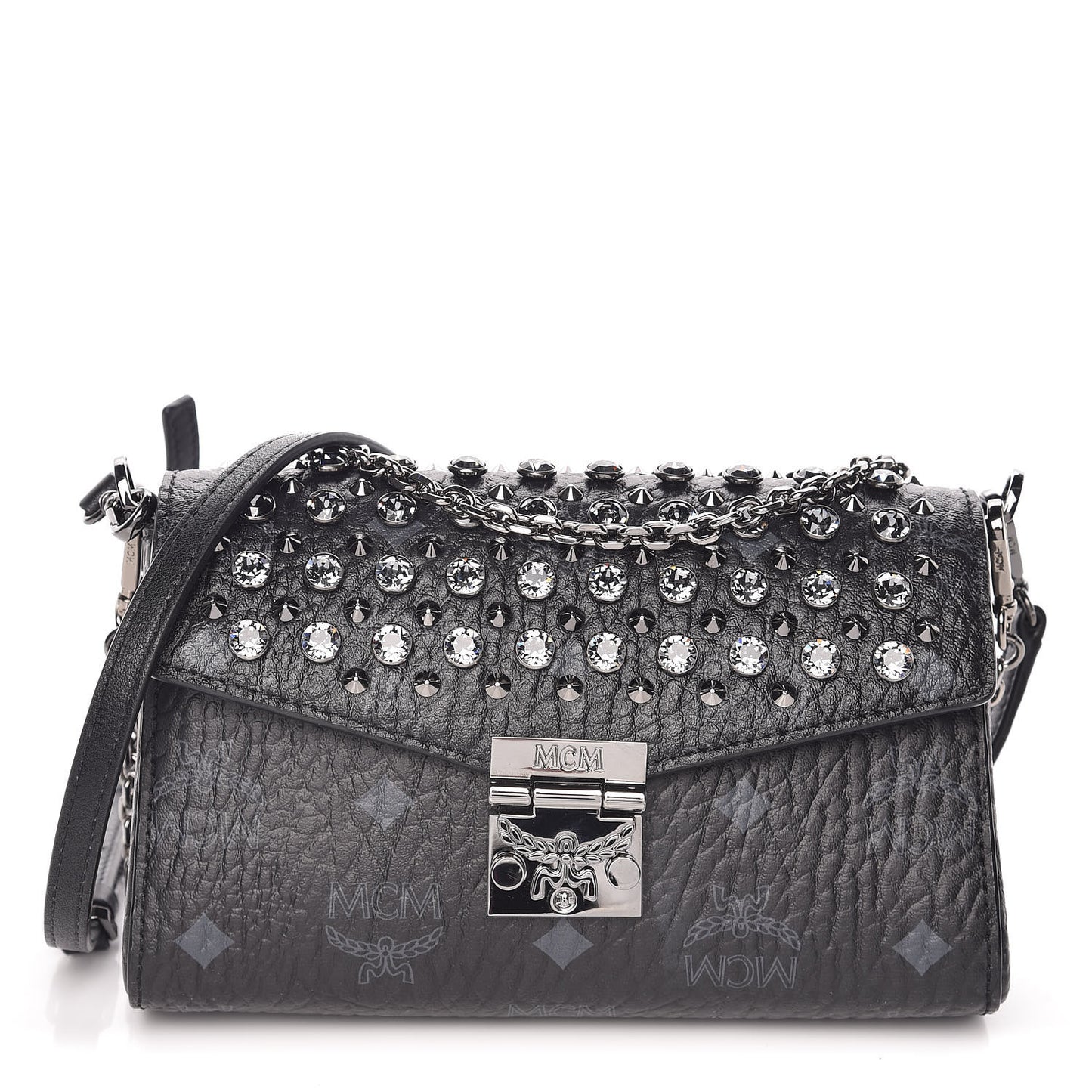 Visetos Diamond Flap Crossbody Black