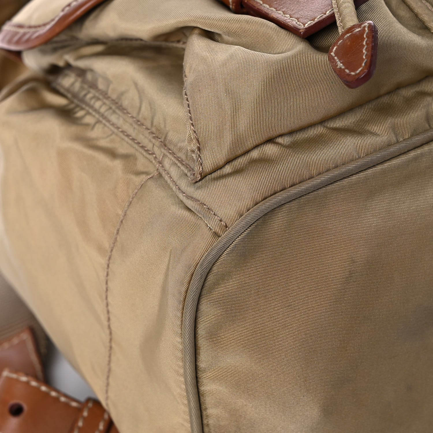 Prada Tessuto Nylon Vela Medium Backpack Beige 7 of 15
