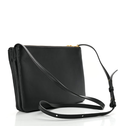 Celine Lambskin Large Trio Crossbody Bag Kohl 3 of 12
