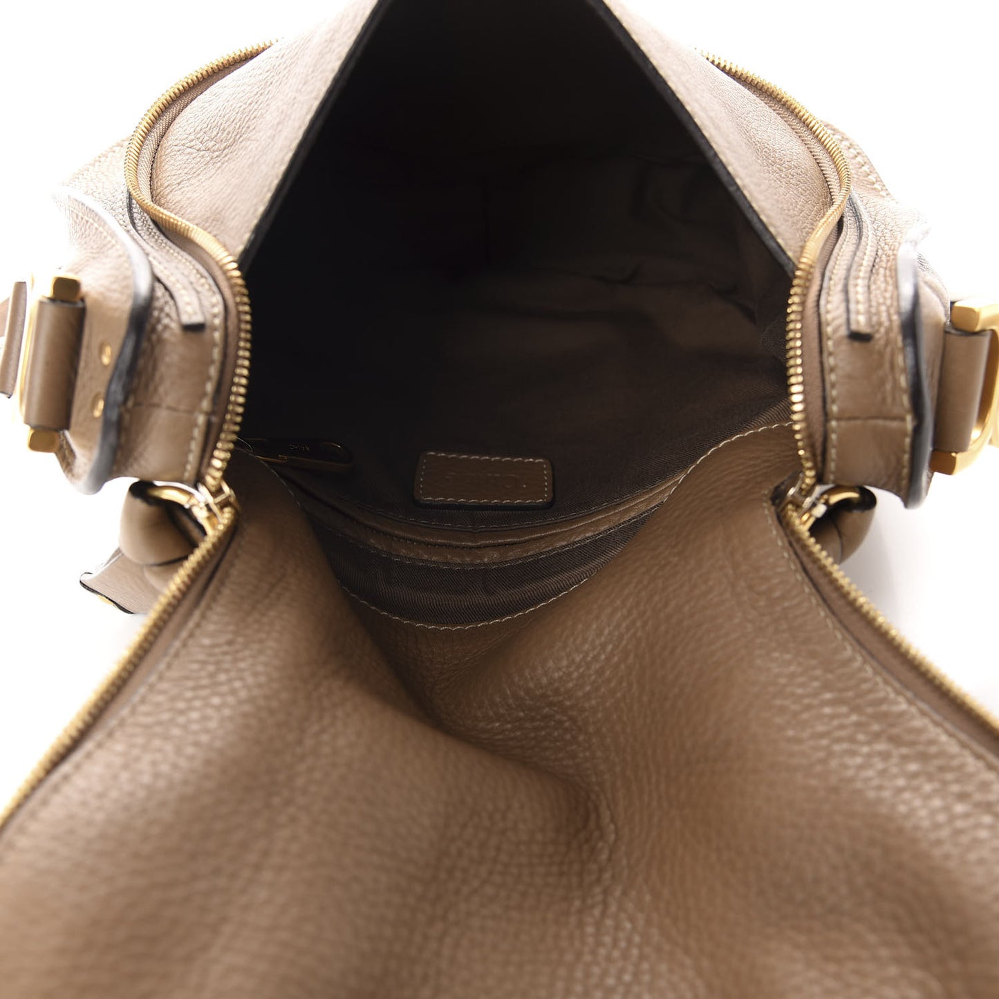 Calfskin Medium Marcie Round Zip Crossbody Nut