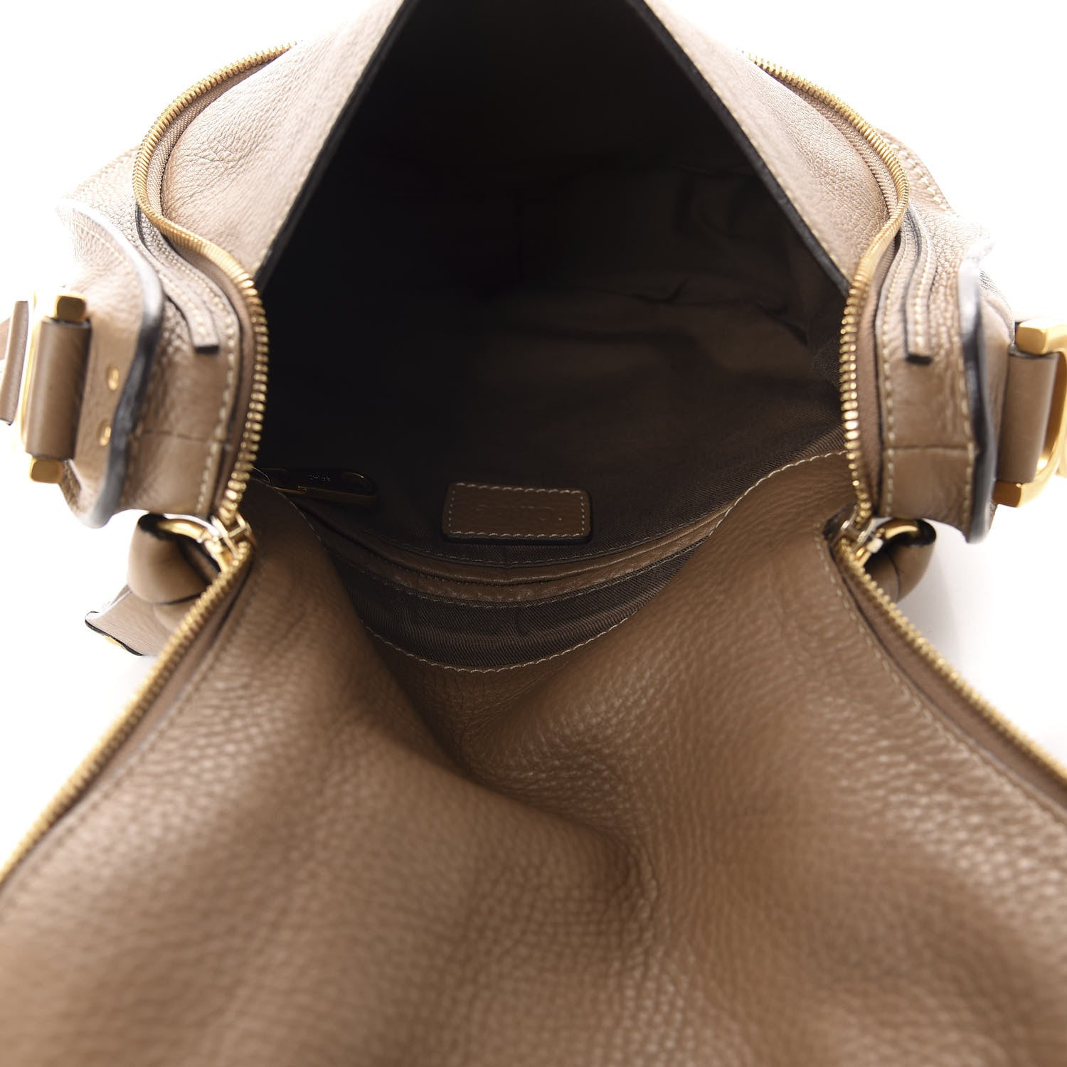 Chloe Calfskin Medium Marcie Round Zip Crossbody Nut 5 of 12