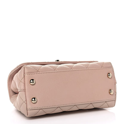 Chanel Caviar Quilted Extra Mini Coco Handle Flap Light Pink 4 of 12