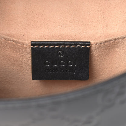 Gucci Guccissima Web Medium Padlock Messenger Shoulder Bag Black 6 of 11