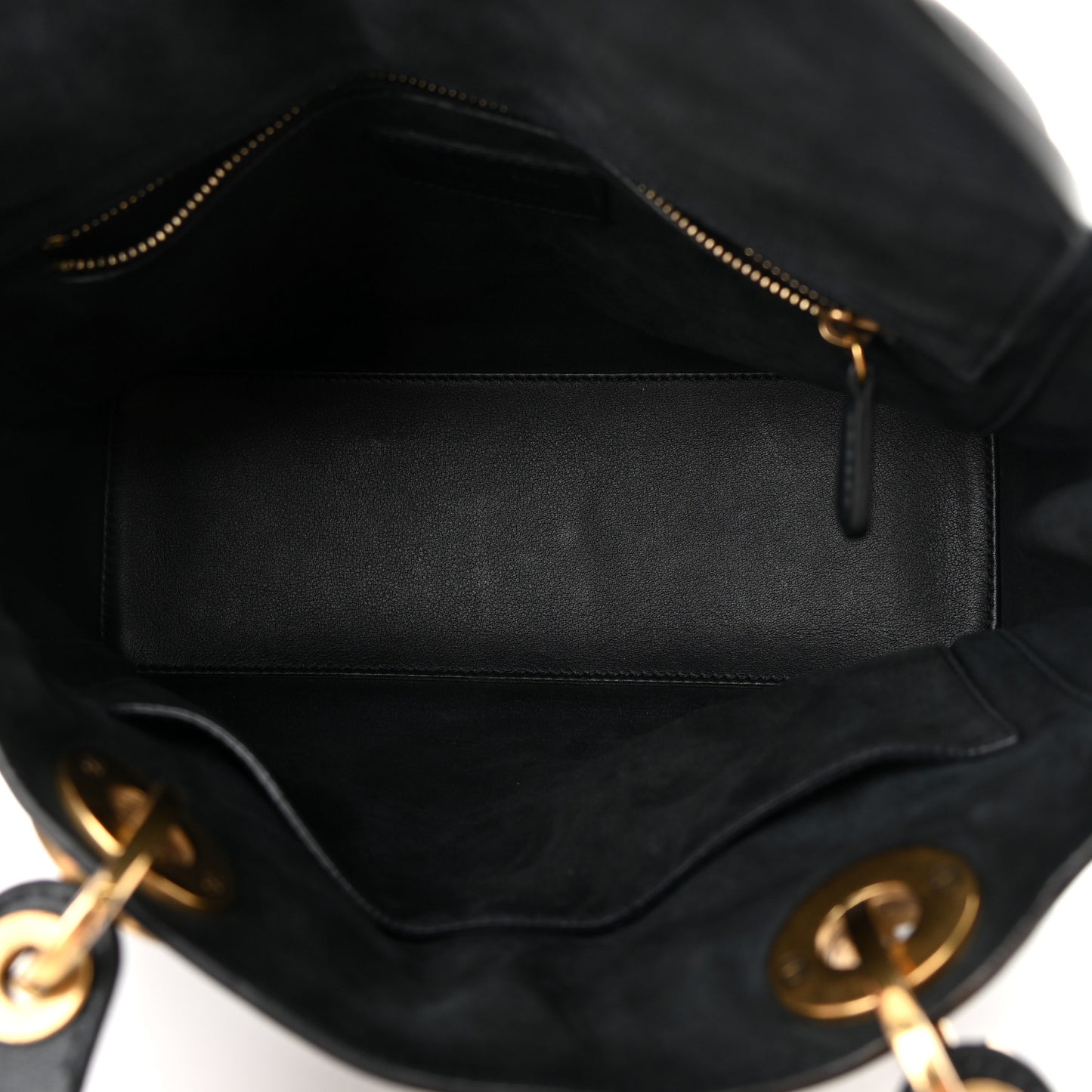 Lambskin Cannage Medium Lady Dior Navy Blue