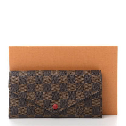 Louis Vuitton Damier Ebene Josephine Wallet Red 13 of 13