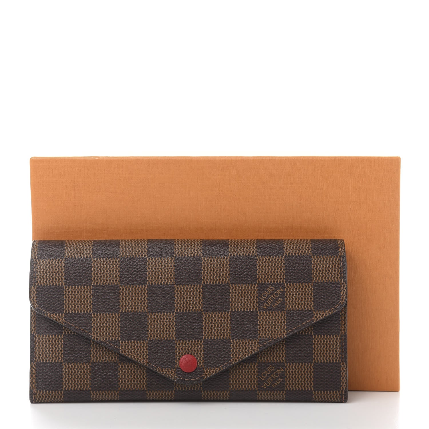 Louis Vuitton Damier Ebene Josephine Wallet Red 13 of 13