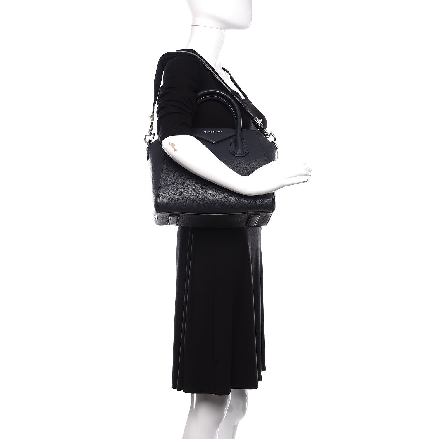 Givenchy Sugar Goatskin Small Antigona Navy 2 of 11